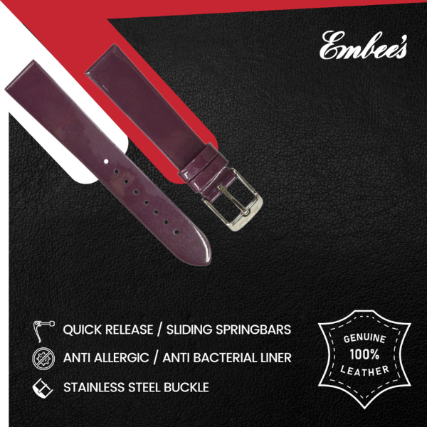 Embees Leather Strap for all Watch 18mm genuine Leather Watch Strap