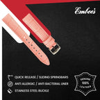 Embees Leather Strap for all watches 16 mm Genuine Leather Watch Strap