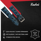 Embees Leather Strap for all Watch 18mm genuine Leather Watch Strap