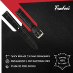 Embees Leather Strap for all watches 18 mm Genuine Leather Watch Strap