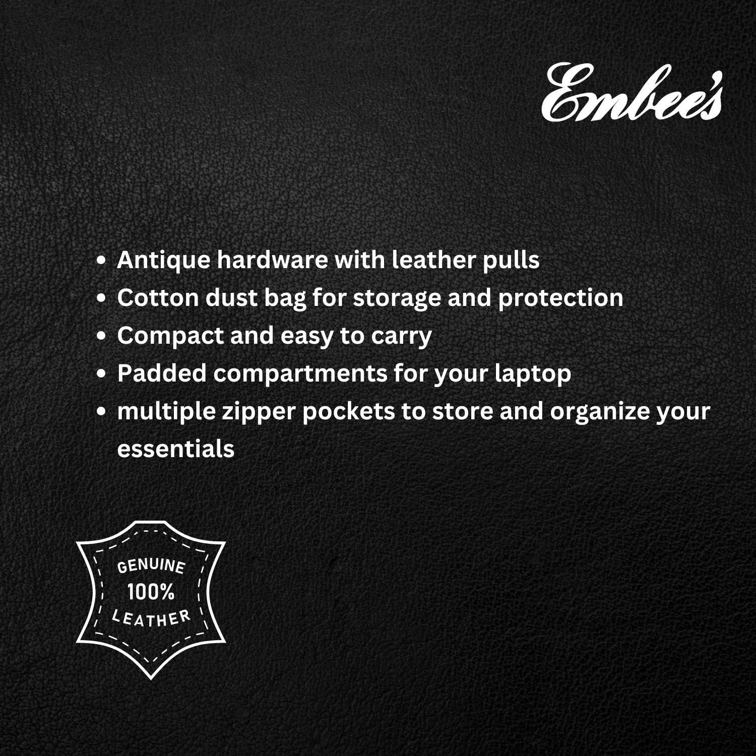 Embee's Classic Air Genuine Leather Unisex Cross Body Sling Bag For all 10Inch Tablets i-pad Air Leather  Sling Bag (Copy)