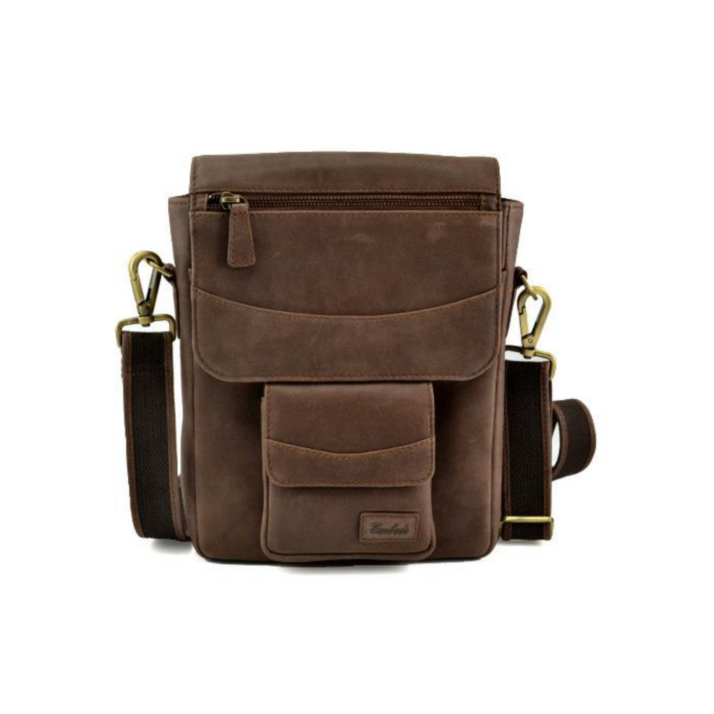 Embee's Classic Air Genuine Leather Unisex Cross Body Sling Bag For all 10Inch Tablets i-pad Air Leather  Sling Bag (Copy)