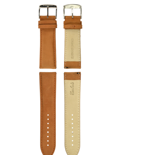 Embees Leather Strap for all Watch 24 mm genuine Leather Watch Strap