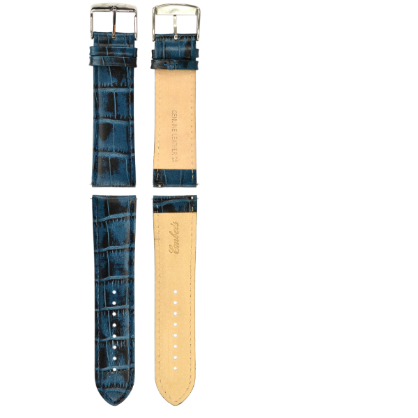 Embees Leather Strap for all Watch 24 mm genuine Leather Watch Strap